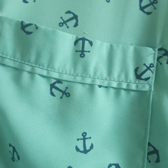 Mint green dress with anchors - Picture 6 of 8